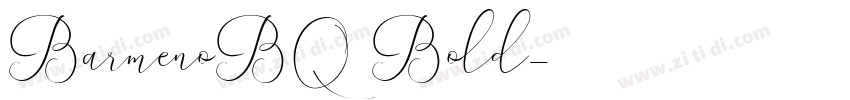 BarmenoBQ Bold字体转换